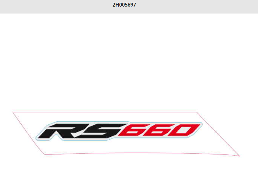 Sticker droit RS6600 Extrema 2H005696