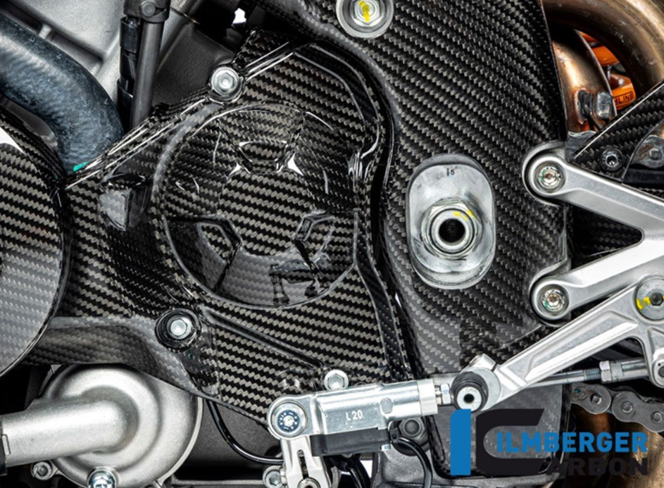Cache pignon en carbone Ilmberger pour RSV4 et Tuono V4 2021>2024