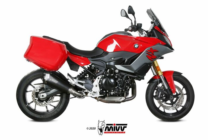 Silencieux MIVV Delta Race Inox noir/casquette carbone BMW F900XR