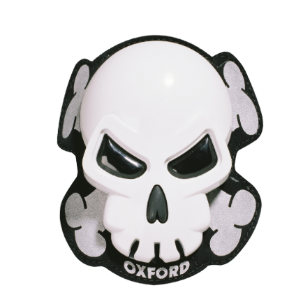 Sliders de genou OXFORD Skull blanc
