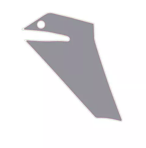 STICKER D'ORIGINE GRIS POUR SABOT ARPILIA TUONO 2025 (2H004535/2H004536)