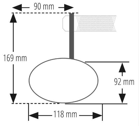 Rétroviseur embout de guidon HIGHSIDER pro Esagano-RS long
