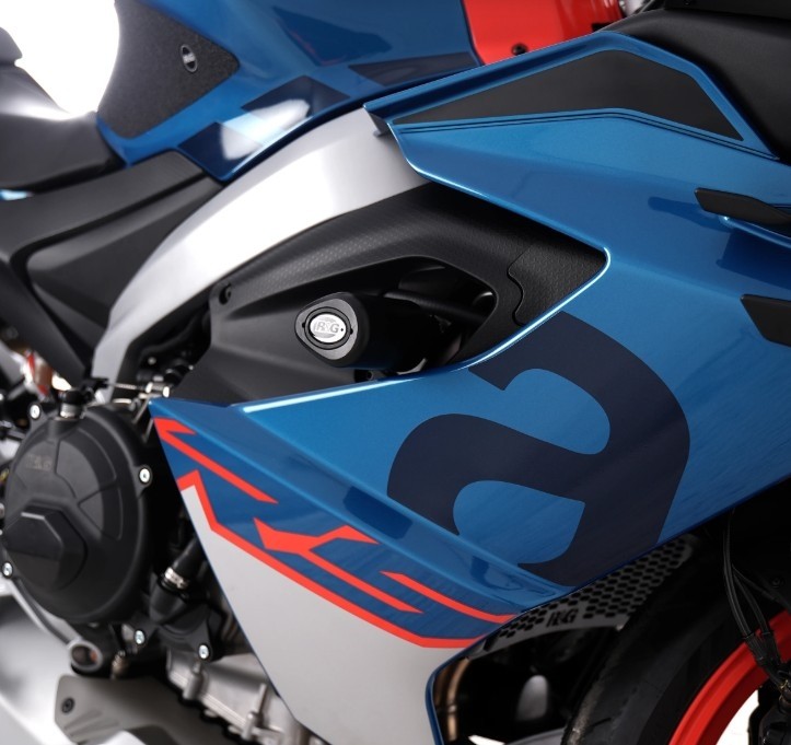 Tampons de protection AERO racing noirs R&G Racing RS660 2020-2026 (CP0510BL)