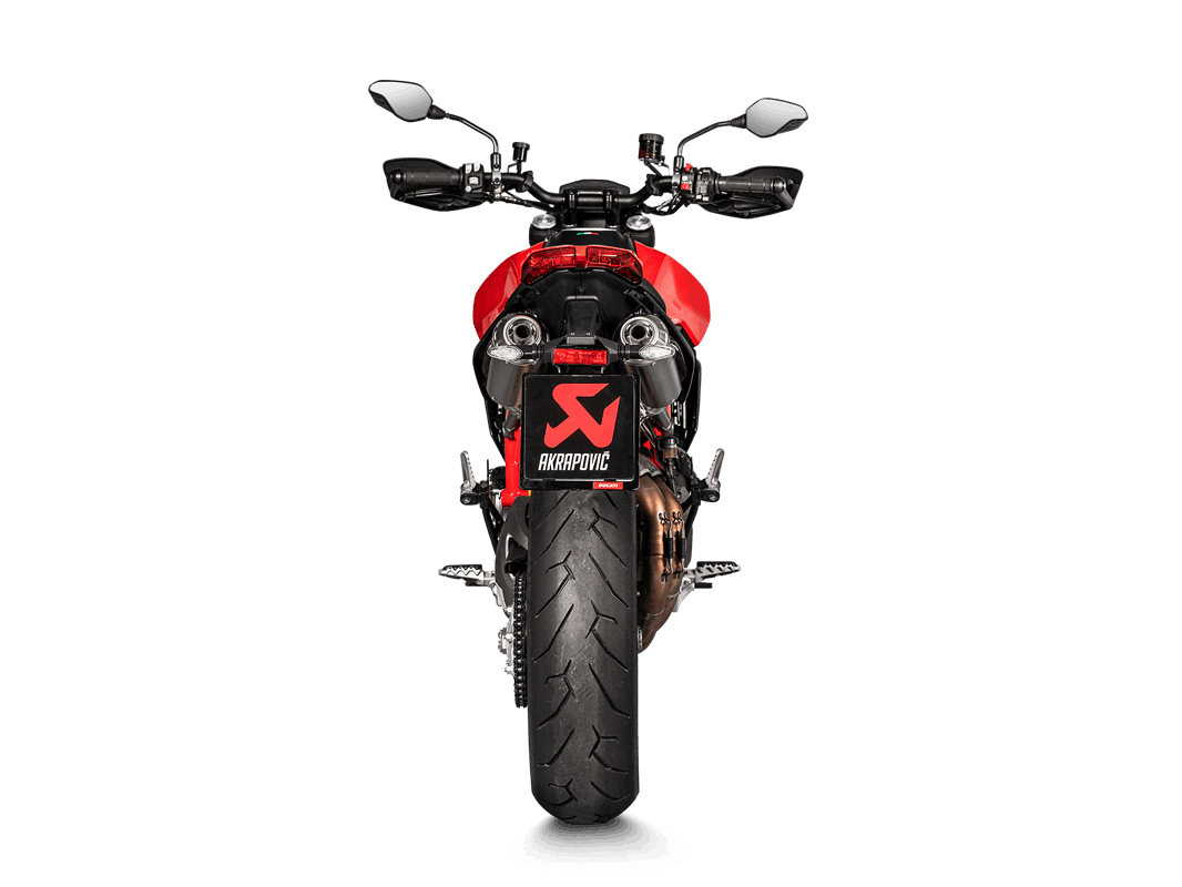 PAIRE DE SILENCIEUX EN TITANE AKRAPOVIC DUCATI HYPERMOTARD 950 / SP 2019-2024 (S-D9SO15-HCBT)