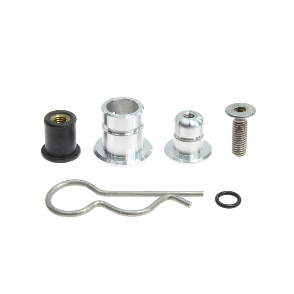 Paire de supports de flancs de carénage aluminium pour fixation rapide