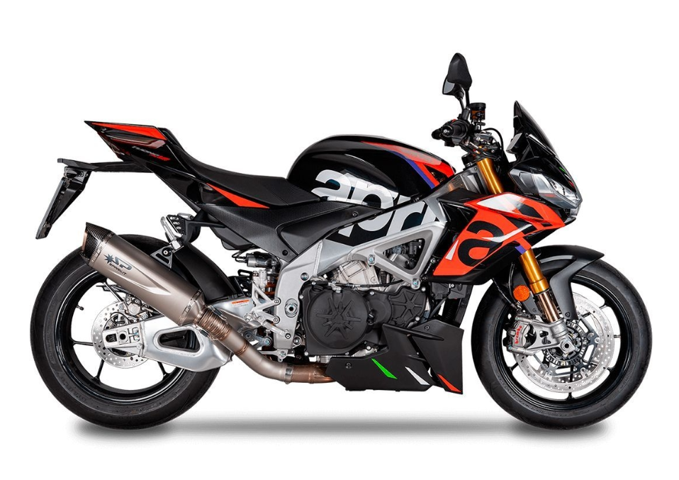 Demi-Ligne racing titane silencieux Force EVO SPARK RSV4 2017-2024,Tuono V4 2017-2025 (GAP0407T)