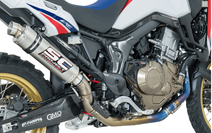 Ligne complete 2-1 en titane avec silencieux GP