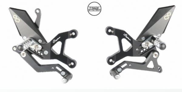 Commandes reculées inversées réglables LIGHTECH ZX6R 2005-2016 / ZX6R 636 2005-2026