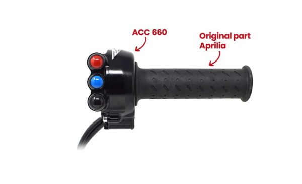 Commodo droit avec tirage Jetprime pour Aprilia RSV4 2021-2024 (ACC660)