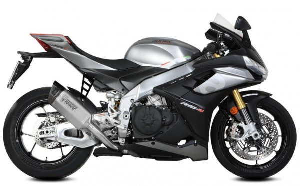 Demi ligne Mivv avec silencieux SR-1 en titane APRILIA RSV4 2021-2024 (A.019.SR1T)