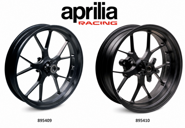 PAIRE DE ROUES ALU FORGÉE NOIRE APRILIA RSV4 2015>2026