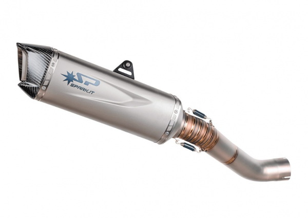 Demi-Ligne racing titane silencieux Force EVO SPARK RSV4 2017-2024,Tuono V4 2017-2025 (GAP0407T)