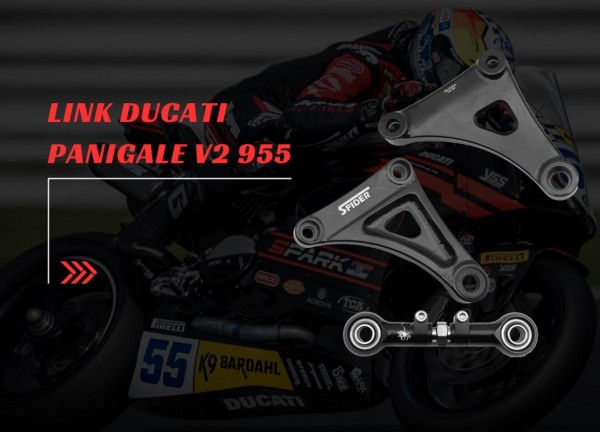 Basculeur de suspension  + bielette de réglage Spider pour Ducati Panigale V2  (90.D205)