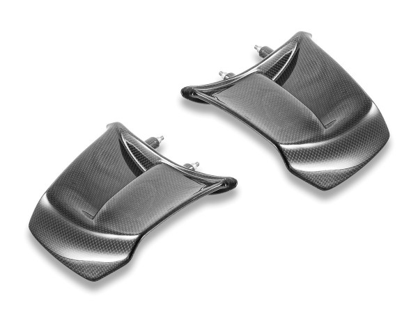 Ailerons latéraux en carbone brillant  Ducabike pour Panigale V4 MY25-26 (CRB226L)