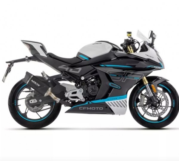 Silencieux ARROW INDY RACE EVO en alu noir pour CF-MOTO 450NK, 450SR 2023-2024 (71959AKN)