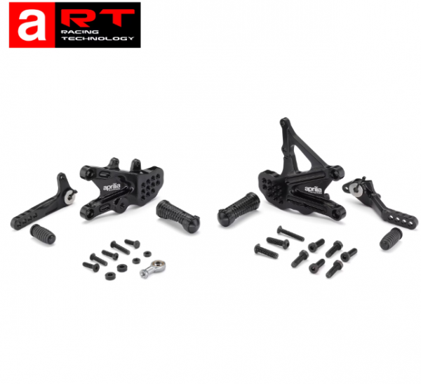 SUPPORTS DE REPOSE-PIEDS RÉGLABLES ART APRILIA RSV4 2021-2026 (2C000020)