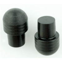 Paire D'embouts De Barre Amoeba A1 - 22,0 Mm - Noir Anodisé - Alu - 138g - Vintage