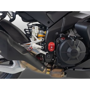 Platines de déport pour repose pied d'origine Aprilia RSV4 2017-2026 (PAC07D)