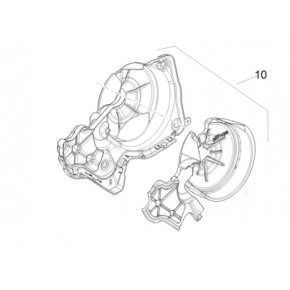 Couvre carter d'embrayage origine Aprilia RSV4 / TUONO V4 2025-2026 (1A025736)