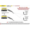 Collecteur décatalysé Arrow en inox pour Aprilia RSV4 2025, TUONO V4 2025 (71805MI)