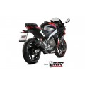 Ligne complète Mivv SR-1 Inox Noir pour Aprilia RS 457 2024-2026