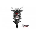 Silencieux MIVV Oval Inox Noir carbone pour Voge 900 DSX 2024-2026
