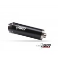 Silencieux MIVV Oval Inox Noir carbone pour Voge 900 DSX 2024-2026