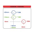 Platines de déport pour repose pied d'origine Aprilia RSV4 2017-2026 (PAC07D)