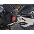 Platines de déport pour repose pied d'origine Aprilia RSV4 2017-2026 (PAC07D)