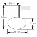 Rétroviseur embout de guidon HIGHSIDER pro Esagano-RS long