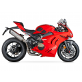 Demi ligne Spark latéral Inox avec Silencieux Force Evo Titane PANIGALE V4 18-24 (GDU8840T)