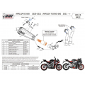 Ligne complète basse MIVV DELTA RACE INOX APRILIA RS 660 / TUONO 660 (A.014.LDRX)