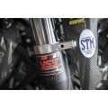 SUPPORT DE GARDE-BOUE MOBILE PANIGALE V4 2025-2026 (Fourches Showa)
