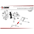 Platines de déport pour repose pied d'origine Aprilia RSV4 2017-2026 (PAC07D)