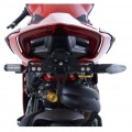 Support de plaque d'immatriculation R&G Racing Panigale V4/V4R/V4S 2018-2024, Streetfighter V4/V4S 2020-2024, Panigale V2 2020-2024 (LP0243BK)