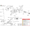 COMMANDES RECULÉES BONAMICI HONDA CBR600RR 2024 (HO18)